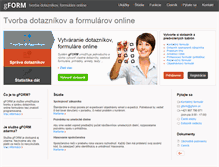 Tablet Screenshot of gform.sk